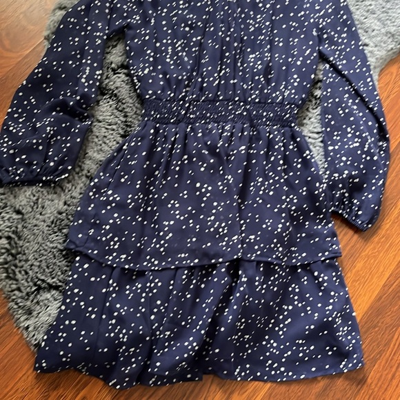 Nordstrom Collective Concepts Blue With Speckles Tiered Dress - Picture 3 of 3